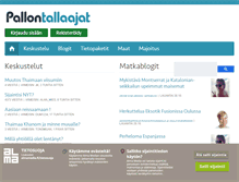Tablet Screenshot of pallontallaajat.net